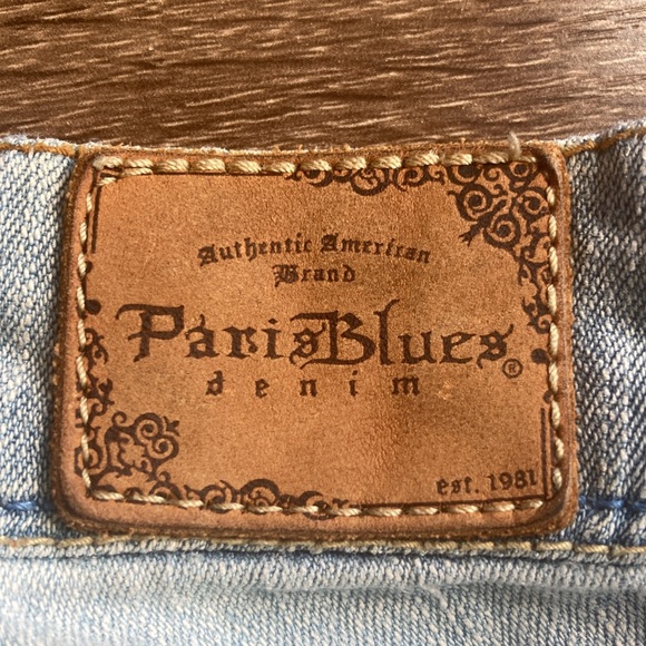 Vintage 90s Paris Blues Size 11 Jeans Classic Retro Bootcut Flare Light Wash - Picture 4 of 8